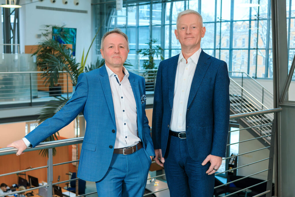 Die beiden Vorstände der Volksbank Dresden-Bautzen